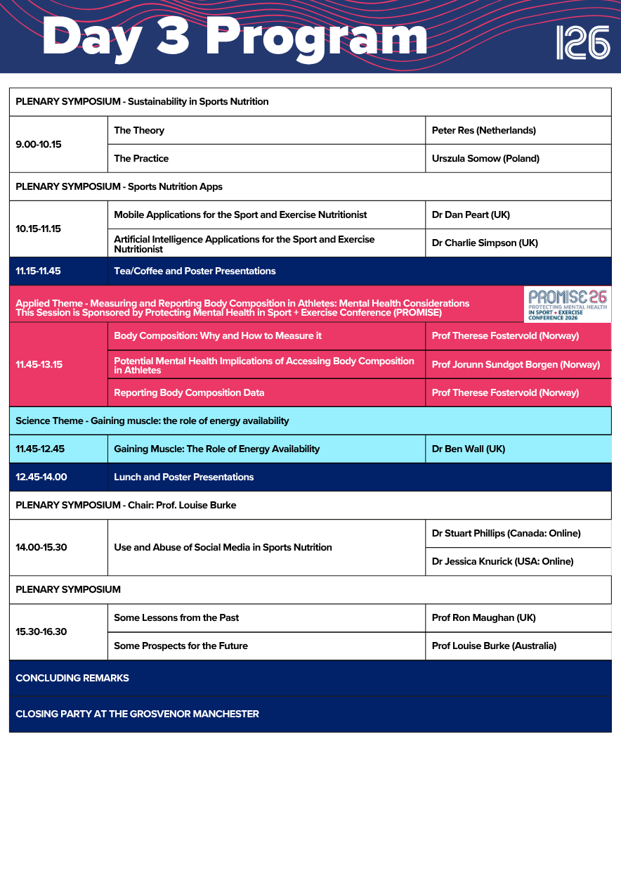 Program Schedule Day 3